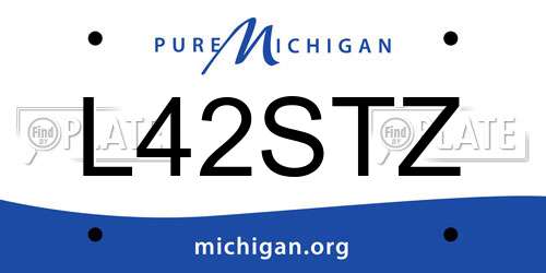 L42STZ Michigan License Plate