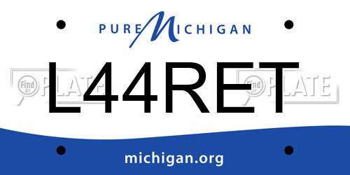 L44RET Michigan License Plate