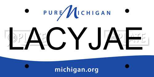 LACYJAE Michigan License Plate