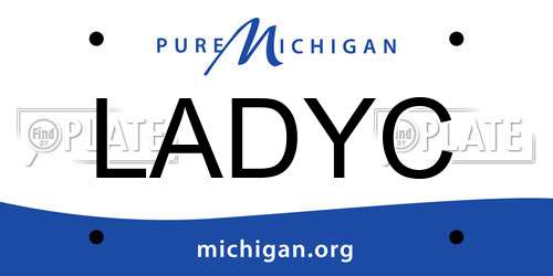 LADYC Michigan License Plate