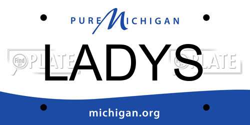 LADYS Michigan License Plate
