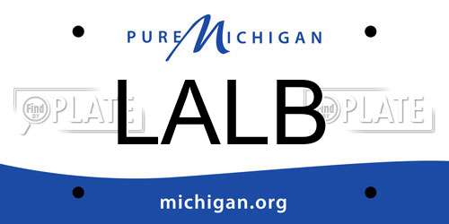 LALB Michigan License Plate