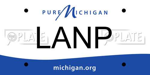 LANP Michigan License Plate