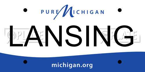 LANSING Michigan License Plate