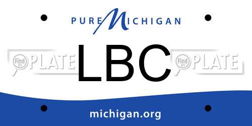 LBC Michigan License Plate