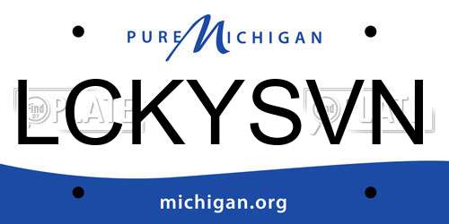 LCKYSVN Michigan License Plate