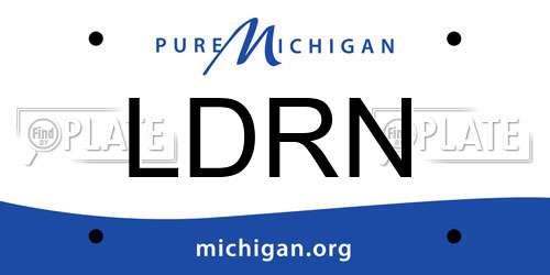 LDRN Michigan License Plate