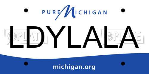 LDYLALA Michigan License Plate