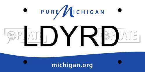 LDYRD Michigan License Plate