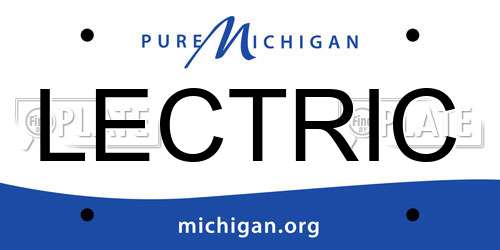 LECTRIC Michigan License Plate