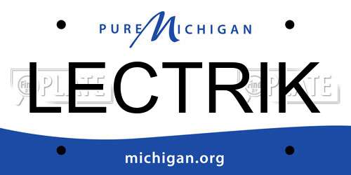 LECTRIK Michigan License Plate
