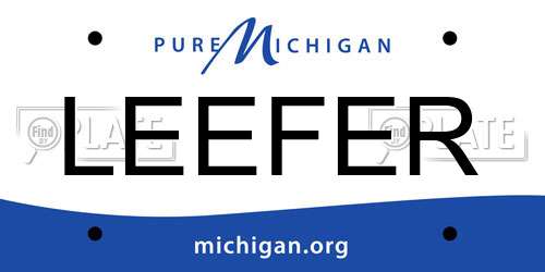 LEEFER Michigan License Plate