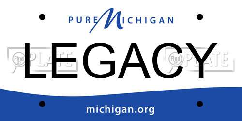 LEGACY Michigan License Plate