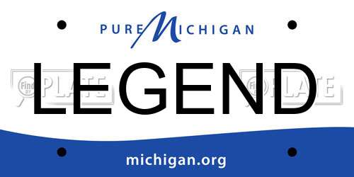 LEGEND Michigan License Plate