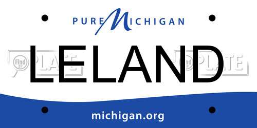 LELAND Michigan License Plate