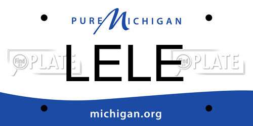 LELE Michigan License Plate