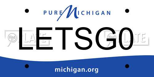 LETSG0 Michigan License Plate