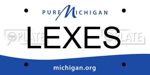LEXES Michigan License Plate