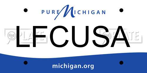 LFCUSA Michigan License Plate