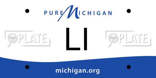 LI Michigan License Plate