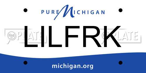 LILFRK Michigan License Plate
