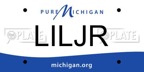 LILJR Michigan License Plate