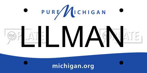 LILMAN Michigan License Plate