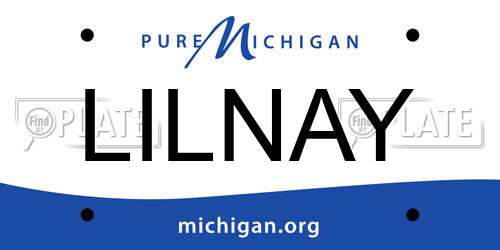 LILNAY Michigan License Plate