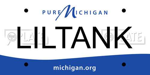 LILTANK Michigan License Plate