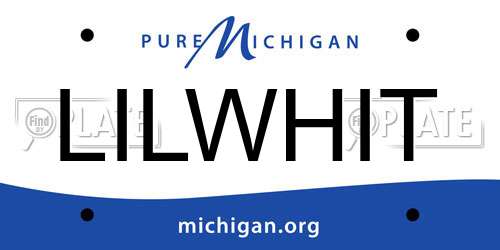 LILWHIT Michigan License Plate
