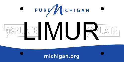 LIMUR Michigan License Plate