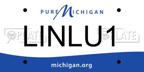 LINLU1 Michigan License Plate