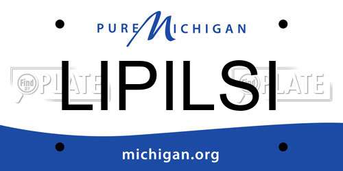 LIPILSI Michigan License Plate