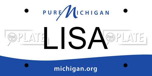 LISA Michigan License Plate