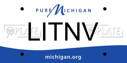 LITNV Michigan License Plate
