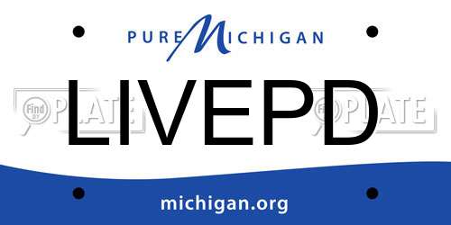 LIVEPD Michigan License Plate