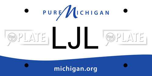 LJL Michigan License Plate