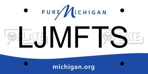 LJMFTS Michigan License Plate