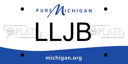 LLJB Michigan License Plate