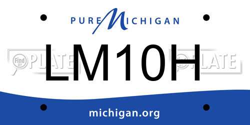LM10H Michigan License Plate
