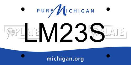 LM23S Michigan License Plate