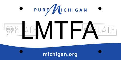 LMTFA Michigan License Plate