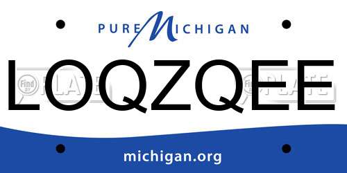 LOQZQEE Michigan License Plate