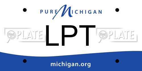 LPT Michigan License Plate