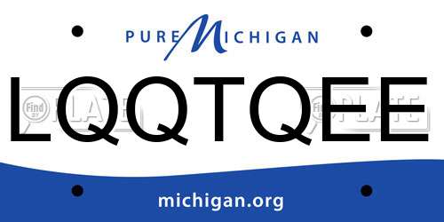 LQQTQEE Michigan License Plate