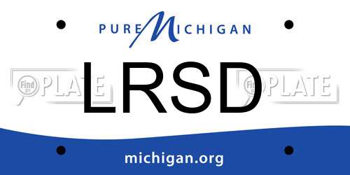 LRSD Michigan License Plate