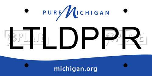 LTLDPPR Michigan License Plate