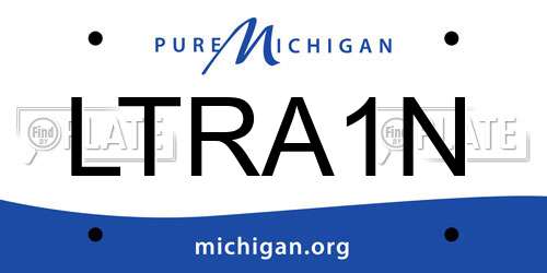 LTRA1N Michigan License Plate