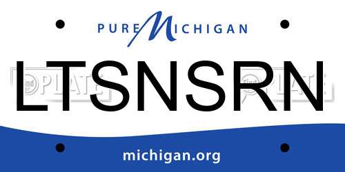 LTSNSRN Michigan License Plate
