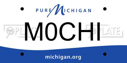 M0CHI Michigan License Plate